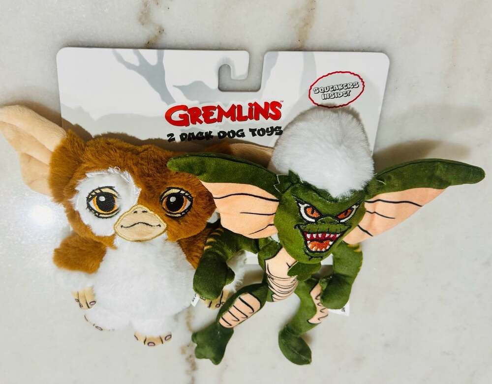 Gremlins Gizmo And Stripe 2 Pack Dog Toys New with tags
